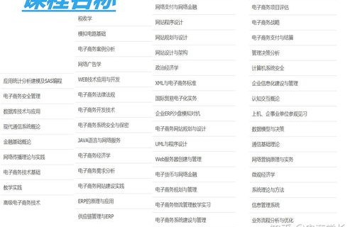 电子商务专科选什么专业