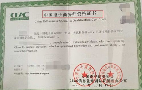 电子商务专业证书考什么